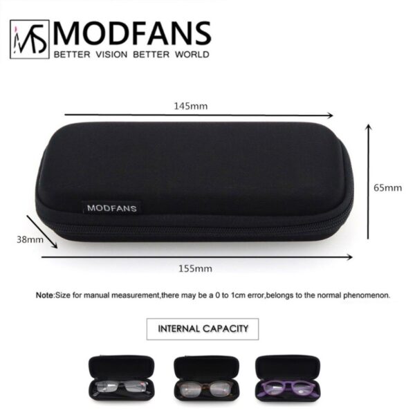 Black Glasses Case with Matching Cleansing Cloth - Image 6