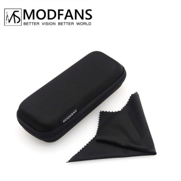 Black Glasses Case with Matching Cleansing Cloth